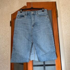 Joe’s High Waist Denim Midi Skirt